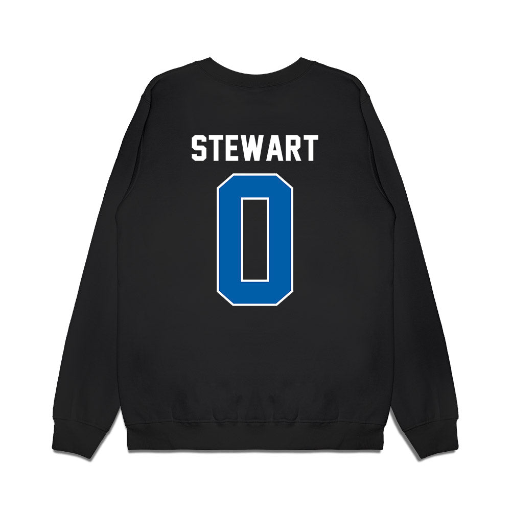 Buffalo - NCAA Football : Kobe Stewart - Vintage Helmet Premium Crewneck Sweatshirt-1