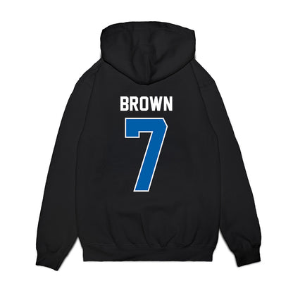 Buffalo - NCAA Football : Solomon Brown - Vintage Helmet Premium Hooded Sweatshirt-1