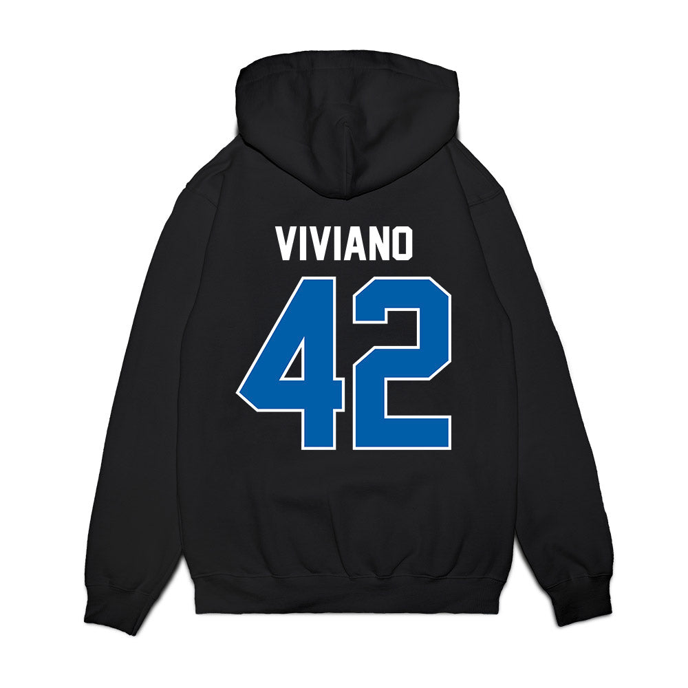 Buffalo - NCAA Football : mitchell viviano - Vintage Helmet Premium Hooded Sweatshirt-1