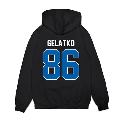 Buffalo - NCAA Football : Michael Gelatko - Vintage Helmet Premium Hooded Sweatshirt-1
