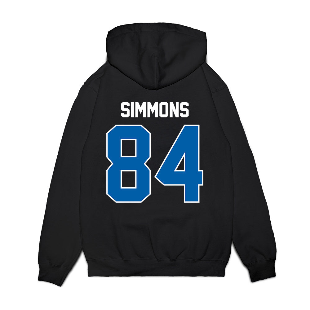 Buffalo - NCAA Football : Tyrell Simmons - Vintage Helmet Premium Hooded Sweatshirt-1
