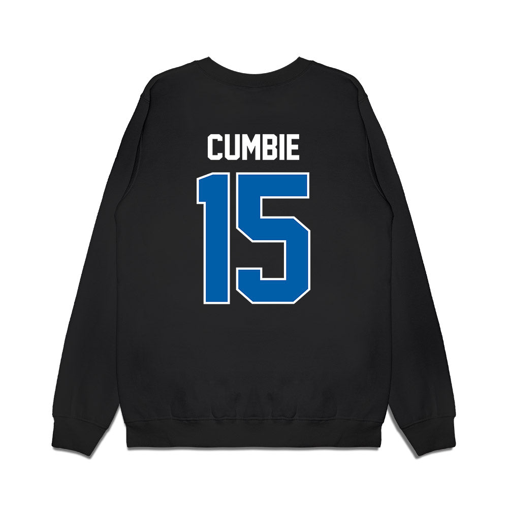 Buffalo - NCAA Football : Mason Cumbie - Vintage Helmet Premium Crewneck Sweatshirt-1