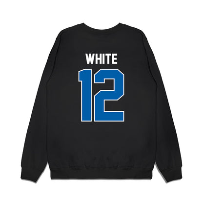 Buffalo - NCAA Football : Malin White - Vintage Helmet Premium Crewneck Sweatshirt-1