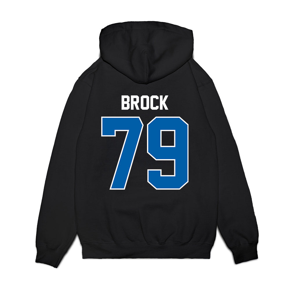 Buffalo - NCAA Football : Trevor Brock - Vintage Helmet Premium Hooded Sweatshirt-1