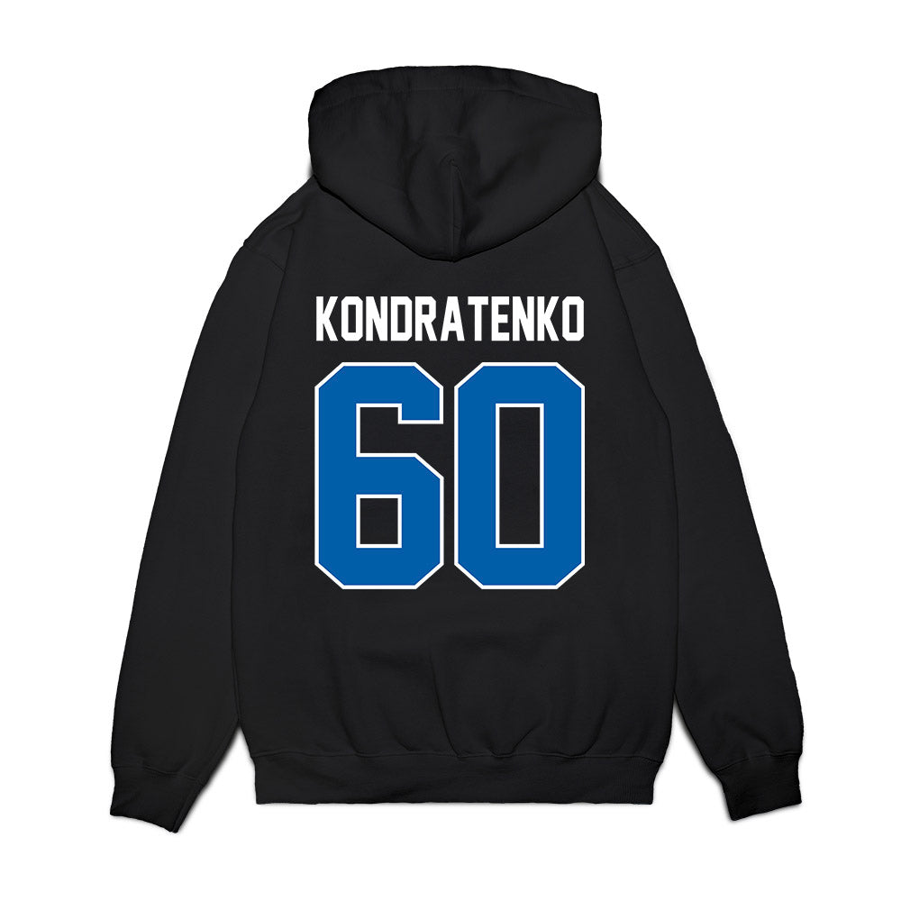 Buffalo - NCAA Football : Valerii Kondratenko - Vintage Helmet Premium Hooded Sweatshirt-1