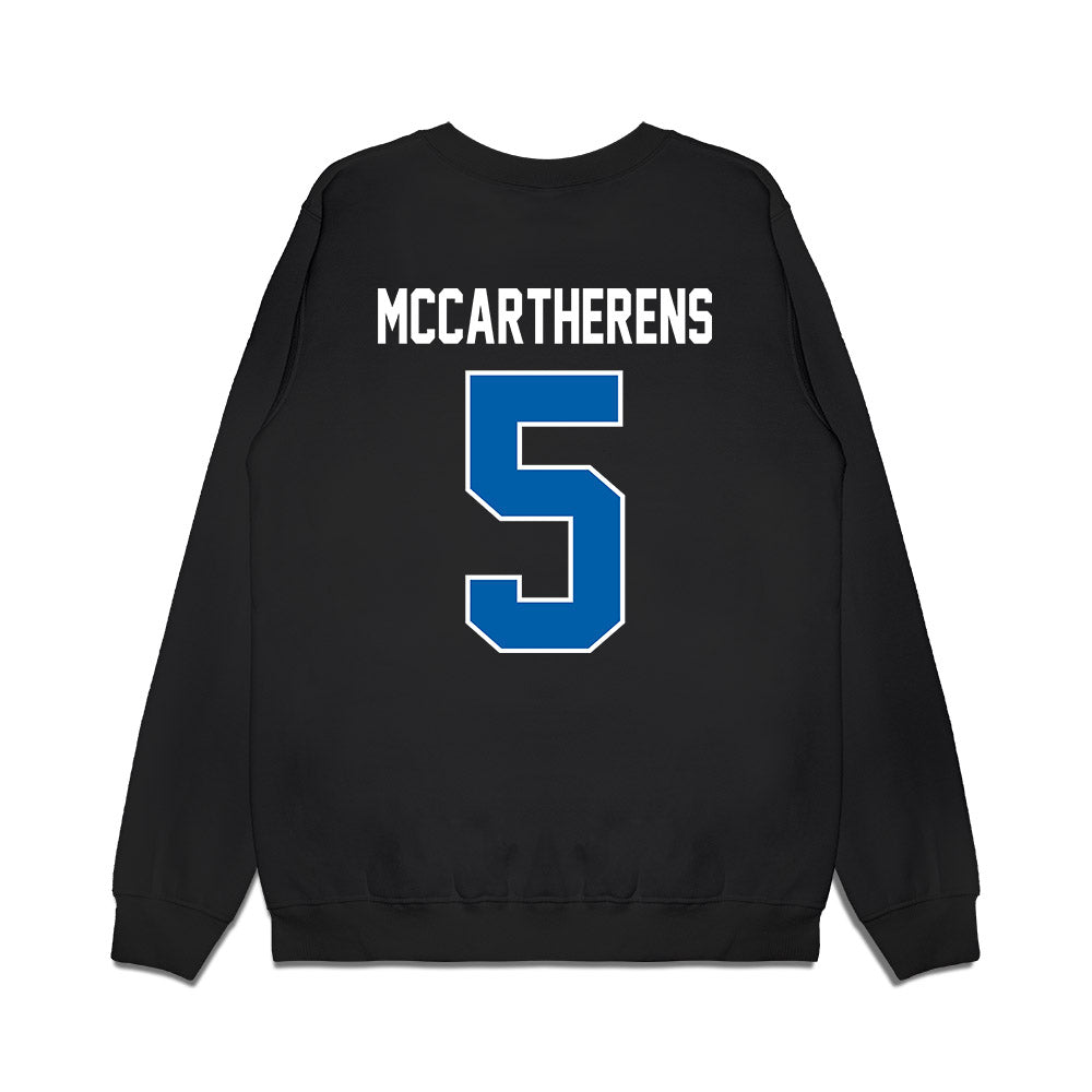 Buffalo - NCAA Football : Charles McCartherens - Vintage Helmet Premium Crewneck Sweatshirt-1