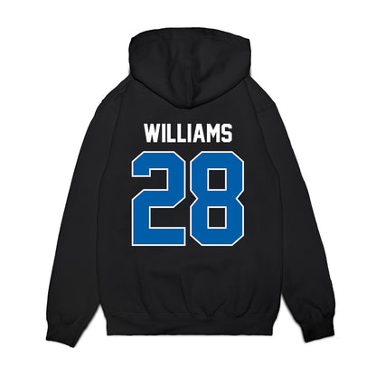 Buffalo - NCAA Football : Shey Williams - Vintage Helmet Premium Hooded Sweatshirt-1
