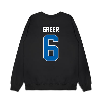 Buffalo - NCAA Football : Miles Greer - Vintage Helmet Premium Crewneck Sweatshirt-1