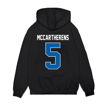 Buffalo - NCAA Football : Charles McCartherens - Vintage Helmet Premium Hooded Sweatshirt-1