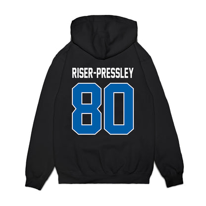 Buffalo - NCAA Football : Shamar Riser-Pressley - Vintage Helmet Premium Hooded Sweatshirt-1