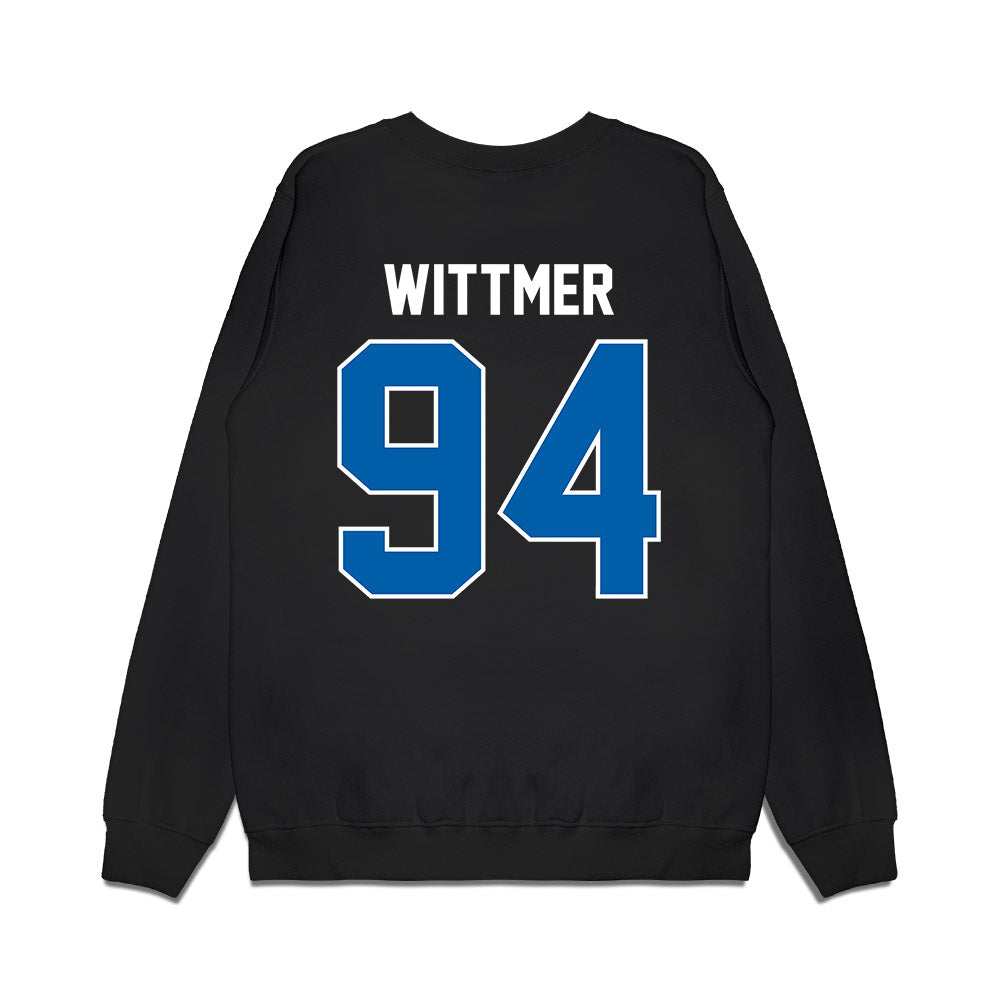 Buffalo - NCAA Football : Noah Wittmer - Vintage Helmet Premium Crewneck Sweatshirt-1