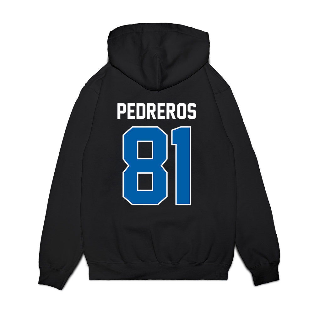 Buffalo - NCAA Football : Aiden Pedreros - Vintage Helmet Premium Hooded Sweatshirt-1