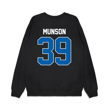 Buffalo - NCAA Football : Jamiere Munson - Vintage Helmet Premium Crewneck Sweatshirt-1