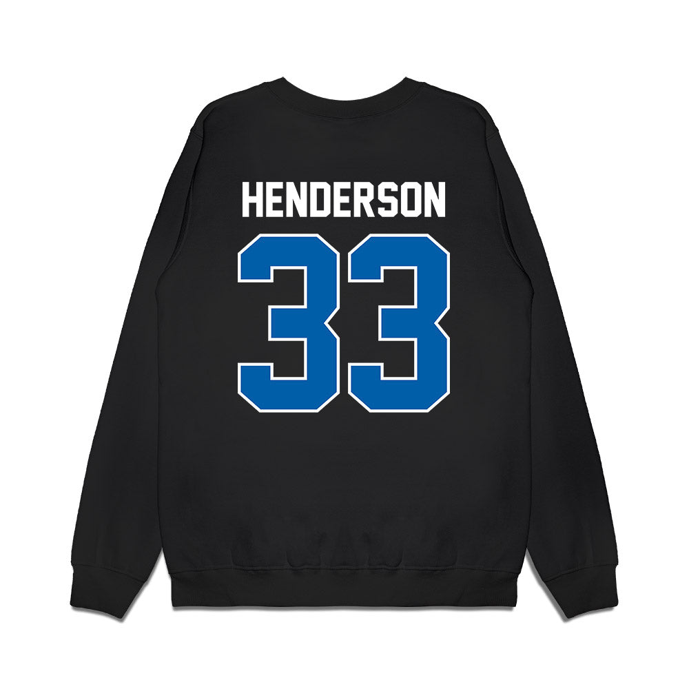 Buffalo - NCAA Football : Connor Henderson - Vintage Helmet Premium Crewneck Sweatshirt-1