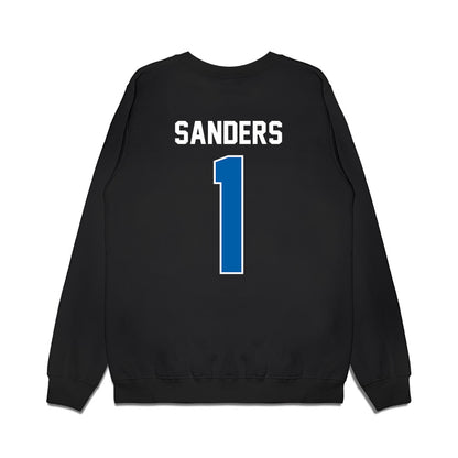 Buffalo - NCAA Football : Qua Sanders - Vintage Helmet Premium Crewneck Sweatshirt-1