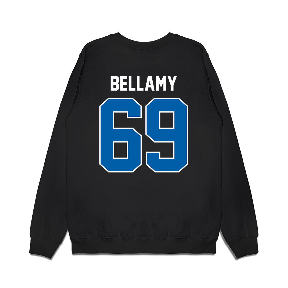 Buffalo - NCAA Football : Jackson Bellamy - Vintage Helmet Premium Crewneck Sweatshirt-1