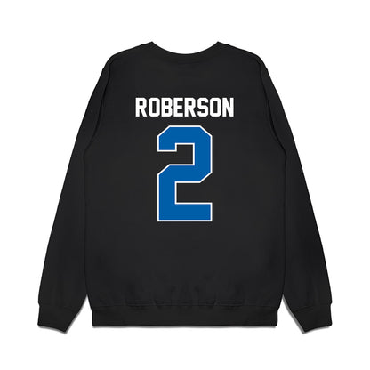 Buffalo - NCAA Football : Taquan Roberson - Vintage Helmet Premium Crewneck Sweatshirt-1
