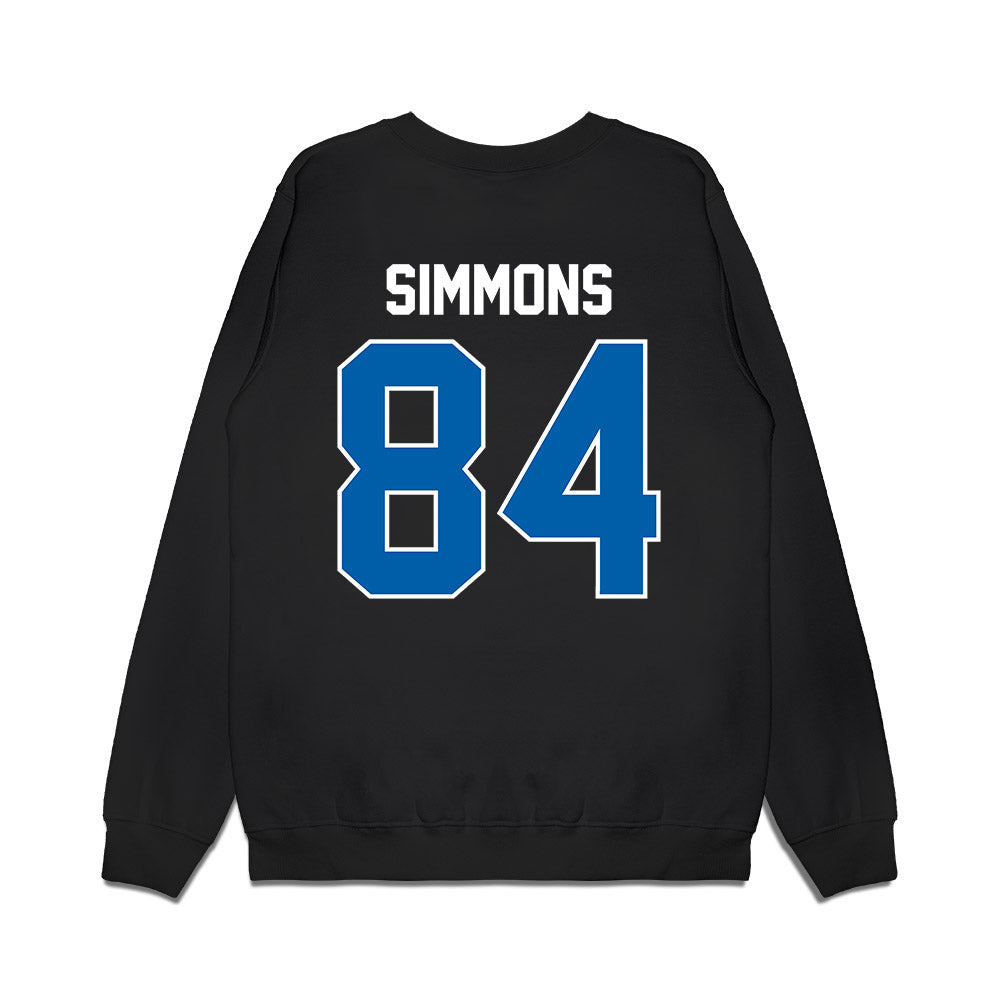 Buffalo - NCAA Football : Tyrell Simmons - Vintage Helmet Premium Crewneck Sweatshirt-1
