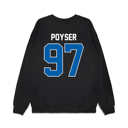 Buffalo - NCAA Football : Junior Poyser - Vintage Helmet Premium Crewneck Sweatshirt-1