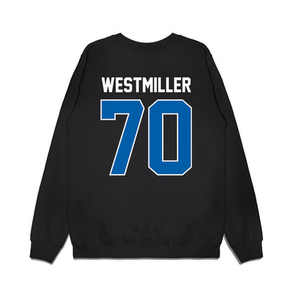 Buffalo - NCAA Football : Robbie Westmiller - Vintage Helmet Premium Crewneck Sweatshirt-1