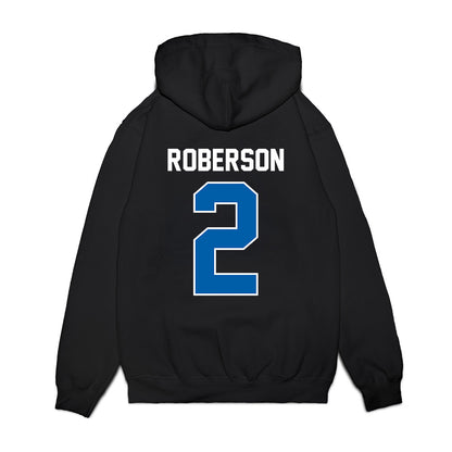 Buffalo - NCAA Football : Taquan Roberson - Vintage Helmet Premium Hooded Sweatshirt-1