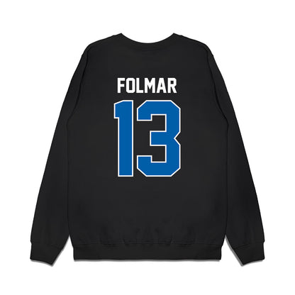 Buffalo - NCAA Football : Phillip Folmar - Vintage Helmet Premium Crewneck Sweatshirt-1