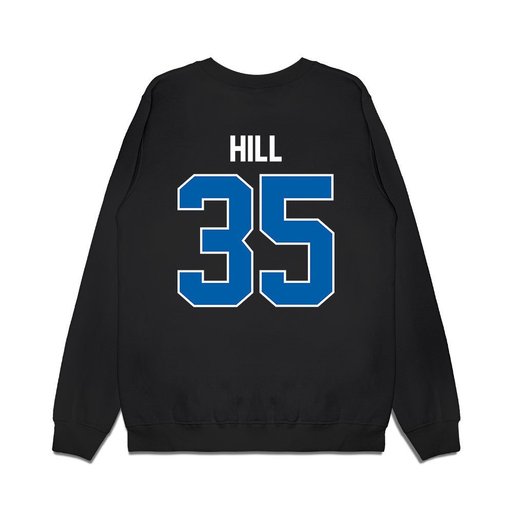 Buffalo - NCAA Football : George Hill - Vintage Helmet Premium Crewneck Sweatshirt-1