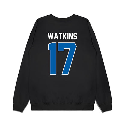 Buffalo - NCAA Football : Jeremiah Watkins - Vintage Helmet Premium Crewneck Sweatshirt-1