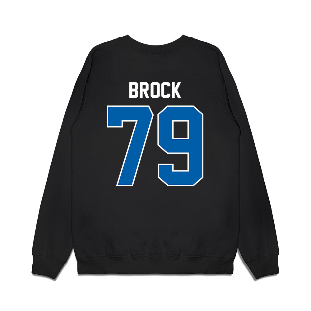 Buffalo - NCAA Football : Trevor Brock - Vintage Helmet Premium Crewneck Sweatshirt-1