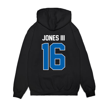 Buffalo - NCAA Football : Alvin Jones III - Vintage Helmet Premium Hooded Sweatshirt-1