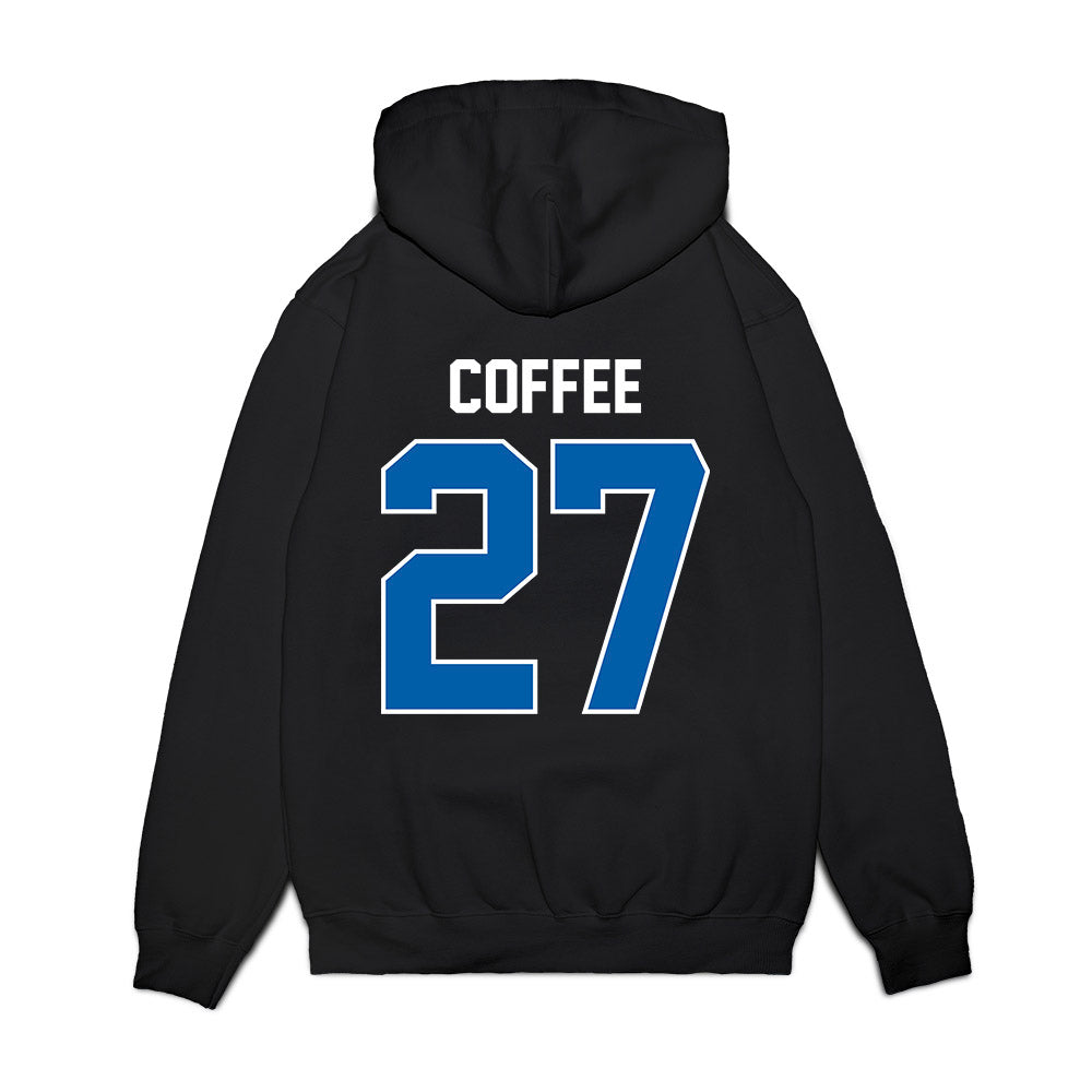 Buffalo - NCAA Football : Davion Coffee - Vintage Helmet Premium Hooded Sweatshirt-1