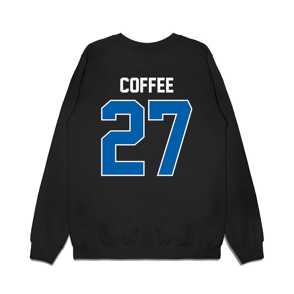 Buffalo - NCAA Football : Davion Coffee - Vintage Helmet Premium Crewneck Sweatshirt-1