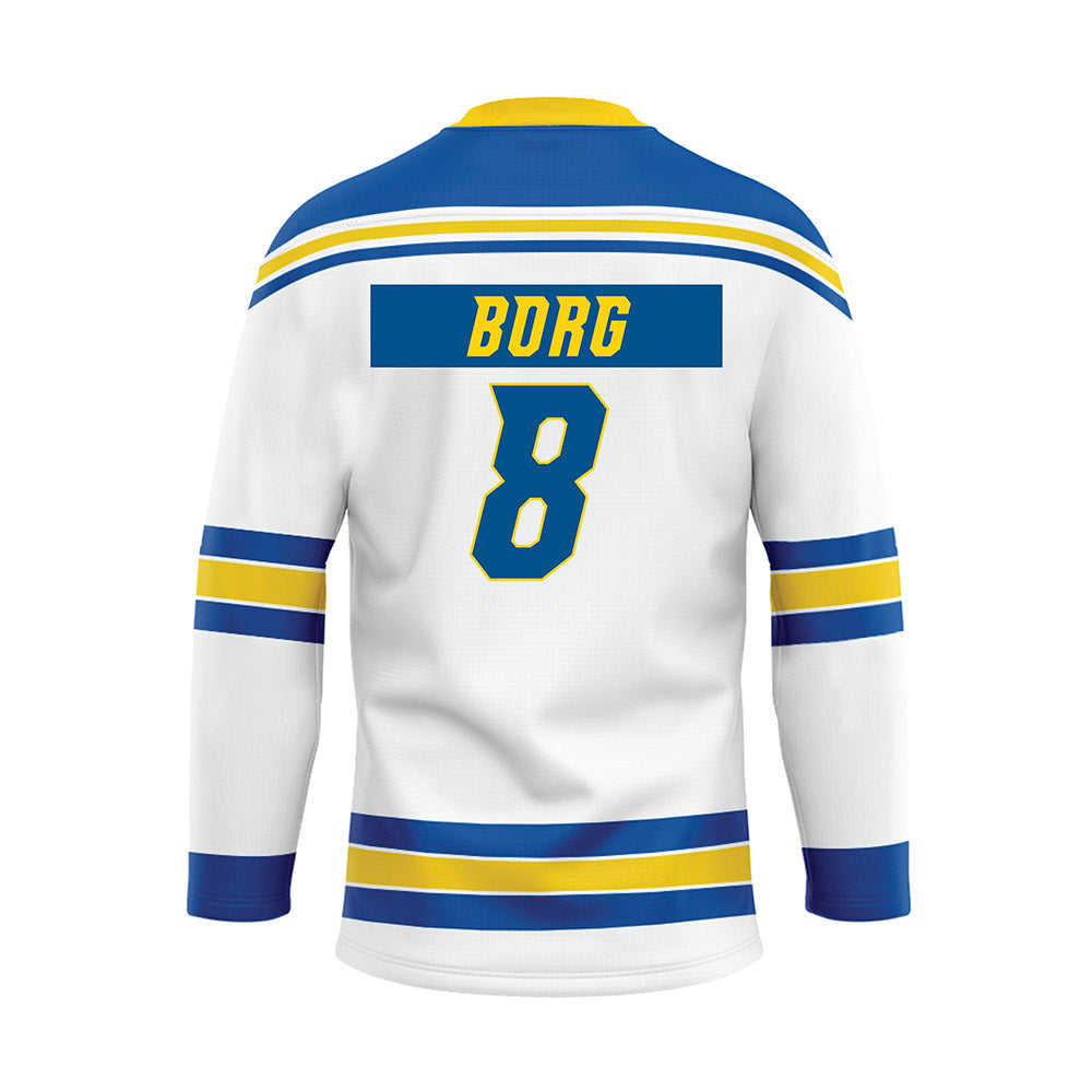 Delaware - NCAA Ice Hockey : Victoria Borg - White Hockey Jersey-1