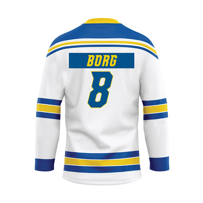 Delaware - NCAA Ice Hockey : Victoria Borg - White Hockey Jersey-1