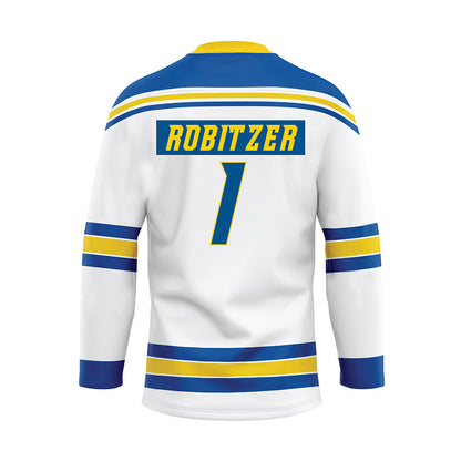 Delaware - NCAA Ice Hockey : Mattie Robitzer - White Hockey Jersey-1