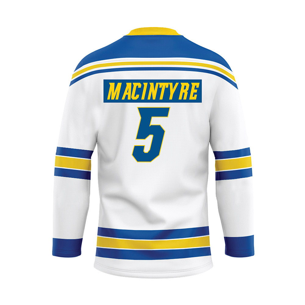 Delaware - NCAA Ice Hockey : Emma MacIntyre - White Hockey Jersey-1