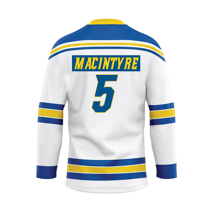 Delaware - NCAA Ice Hockey : Emma MacIntyre - White Hockey Jersey-1