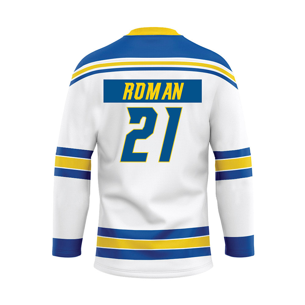 Delaware - NCAA Ice Hockey : Billi Roman - White Hockey Jersey-1