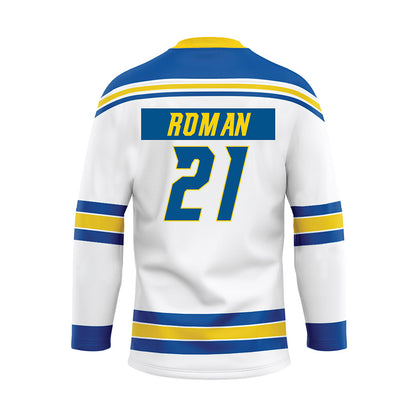 Delaware - NCAA Ice Hockey : Billi Roman - White Hockey Jersey-1