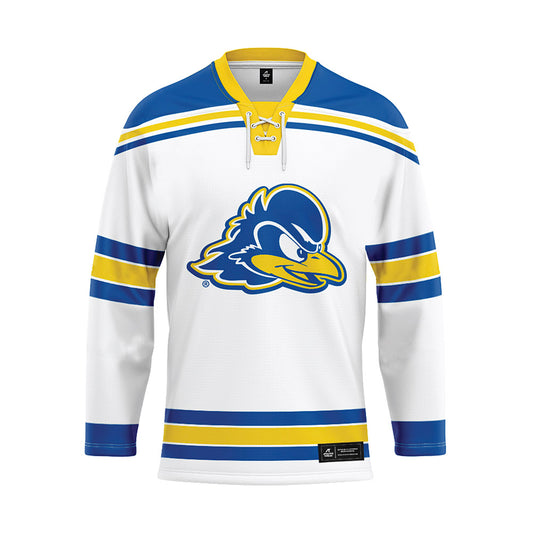 Delaware - NCAA Ice Hockey : Victoria Borg - White Hockey Jersey-0