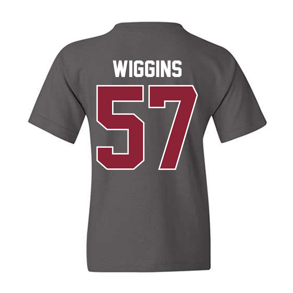 UMass - NCAA Football : Jaden Wiggins - Vintage Football Youth T-Shirt-1