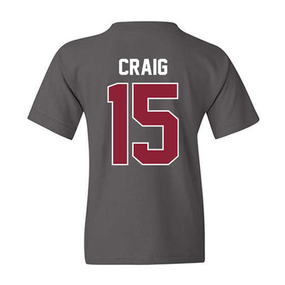 UMass - NCAA Football : Derrieon Craig - Vintage Football Youth T-Shirt-1