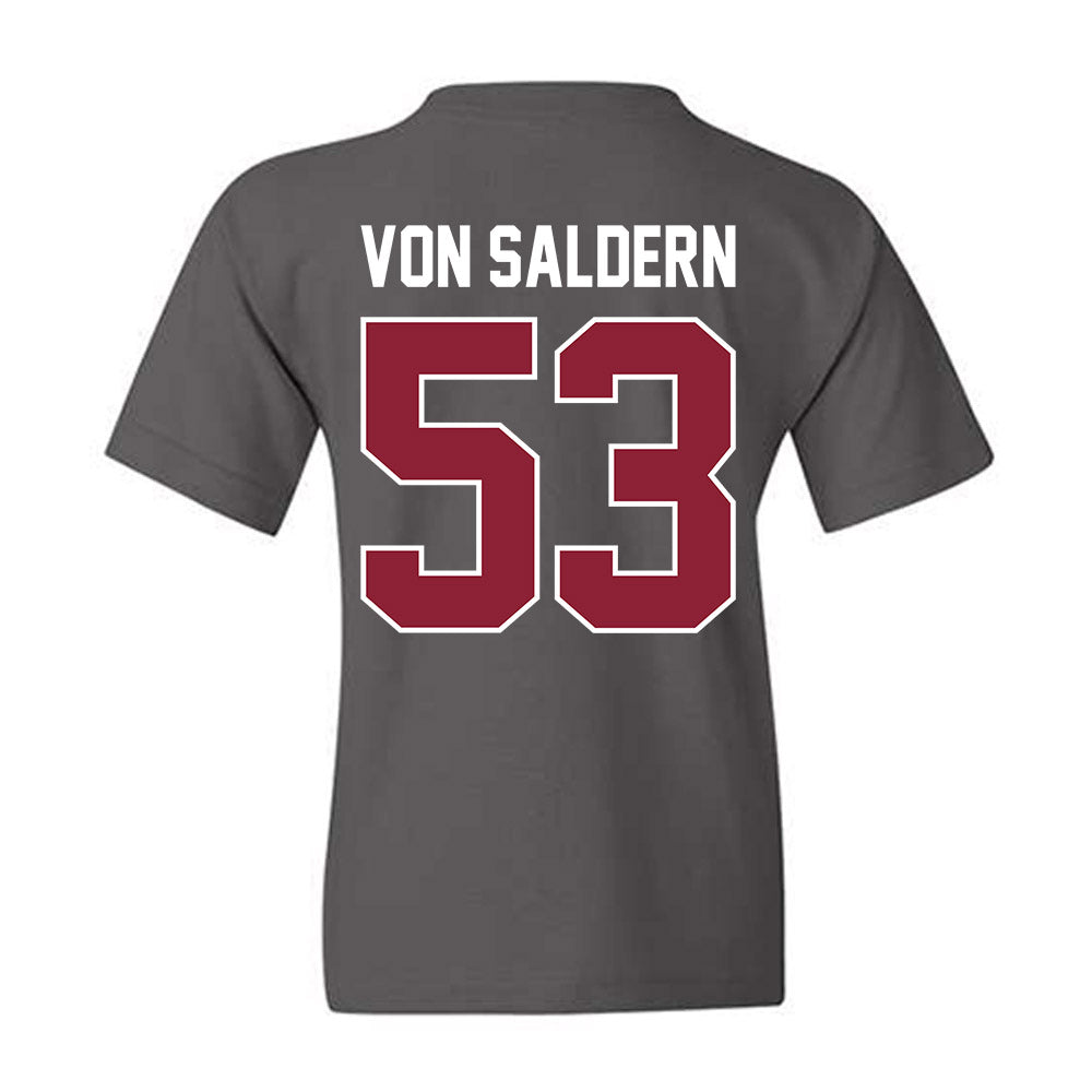 UMass - NCAA Football : Magnus Von Saldern - Vintage Football Youth T-Shirt-1