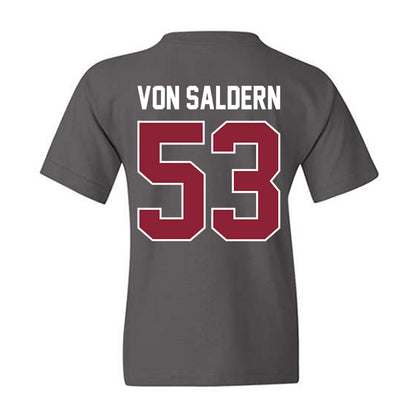 UMass - NCAA Football : Magnus Von Saldern - Vintage Football Youth T-Shirt-1