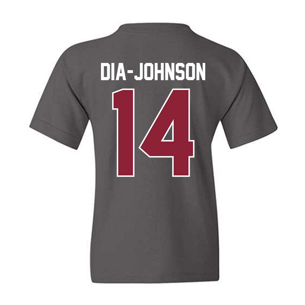 UMass - NCAA Football : Kezion Dia-Johnson - Vintage Football Youth T-Shirt-1
