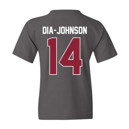 UMass - NCAA Football : Kezion Dia-Johnson - Vintage Football Youth T-Shirt-1