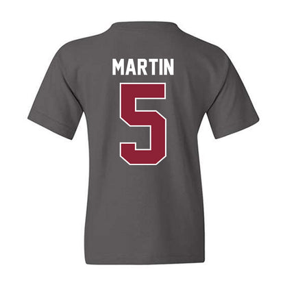 UMass - NCAA Football : Tyler Martin - Vintage Football Youth T-Shirt-1