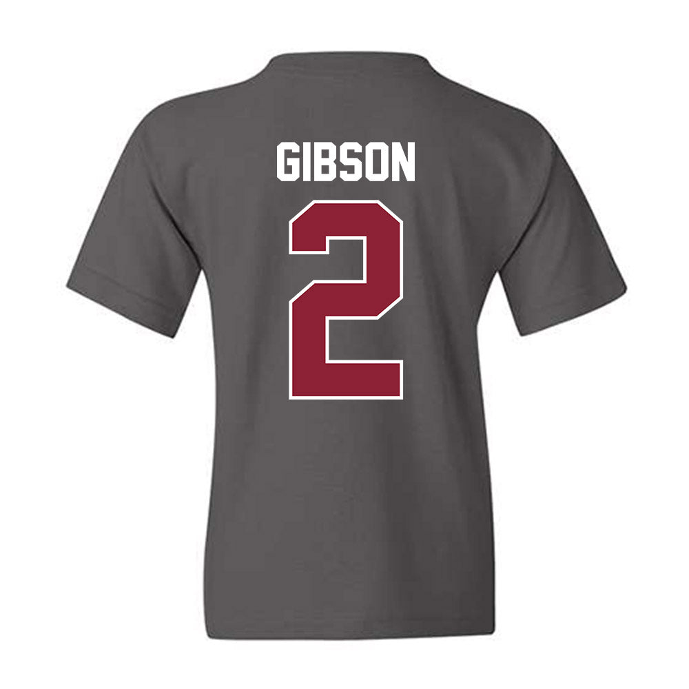 UMass - NCAA Football : Jacquon Gibson - Vintage Football Youth T-Shirt-1