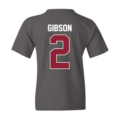UMass - NCAA Football : Jacquon Gibson - Vintage Football Youth T-Shirt-1