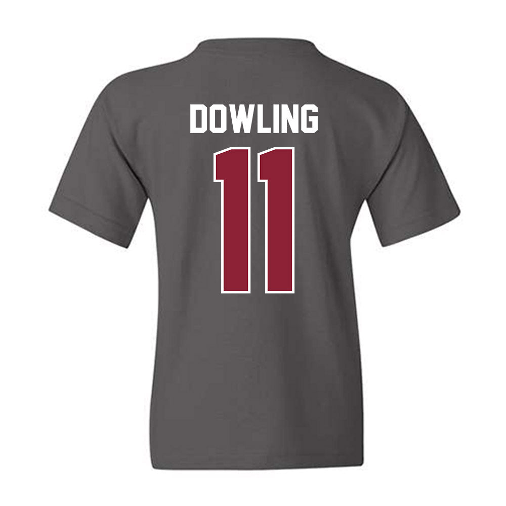 UMass - NCAA Football : Max Dowling - Vintage Football Youth T-Shirt-1